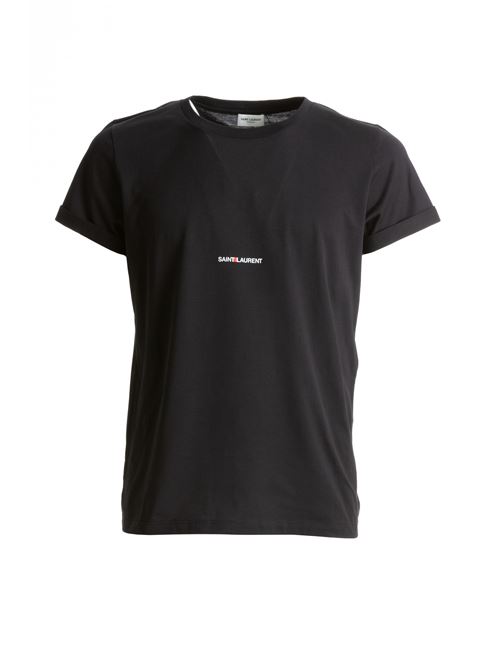 Saint Laurent 464572 YB2DQ1000 T-shirt con Stampa Logo in Cotone SAINT LAURENT | 464572 YB2DQ1000